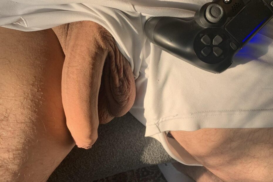 Big dick out of shorts