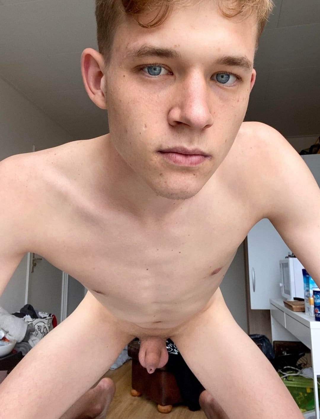 Boy with a soft dick