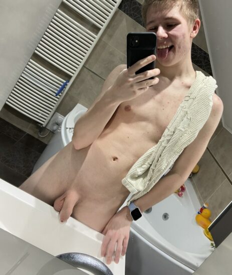 Cute boy with soft cock