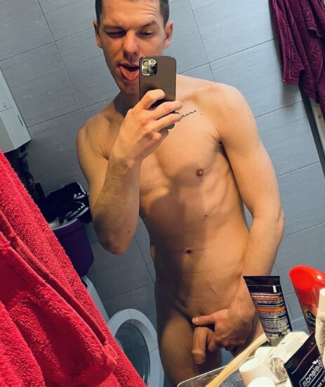 Hot boy with a soft cock