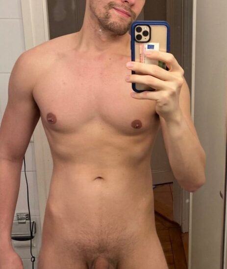 Hot guy taking a selfie