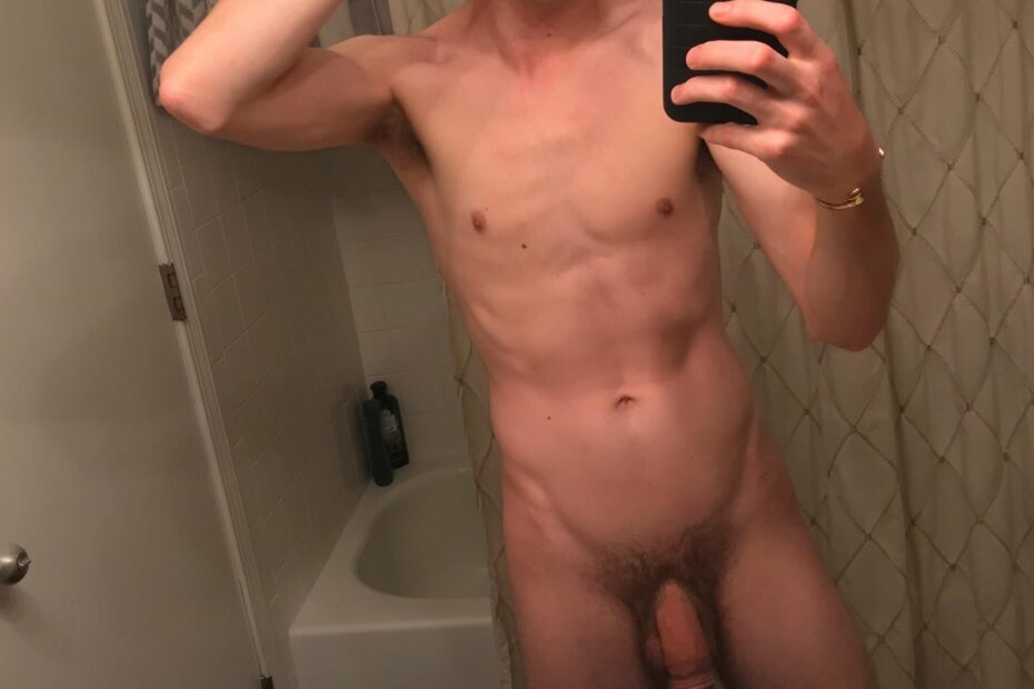 Selfie boy showing dick