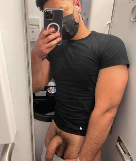 Selfie boy with big cock