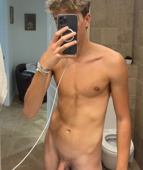 Soft uncut twink cock